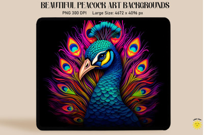 Colorful Peacock Backgrounds