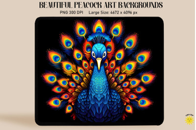 Colorful Peacock Backgrounds