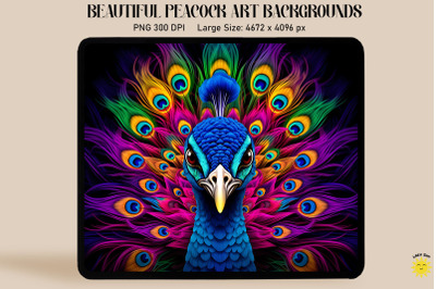 Colorful Peacock Backgrounds