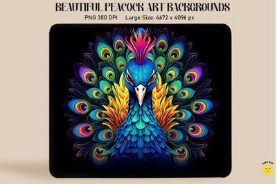 Colorful Peacock Backgrounds