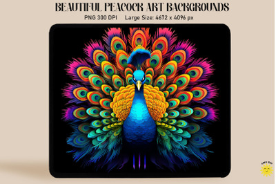 Colorful Peacock Backgrounds