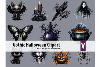 Gothic Halloween Clipart