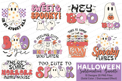 Cute Halloween PNG Sublimation Bundle