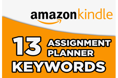 Assignment planner kdp keywords