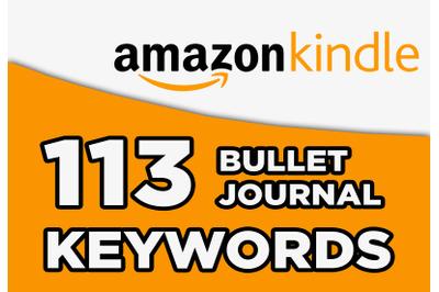 Bullet journal kdp keywords