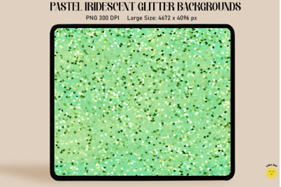 Pastel Green Iridescent Backgrounds