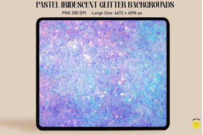 Pastel Indigo Iridescent Backgrounds