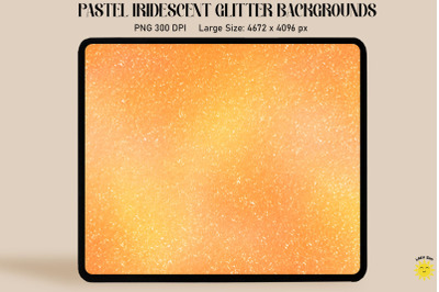 Pastel Orange Iridescent Backgrounds