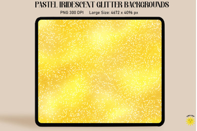 Pastel Yellow Iridescent Backgrounds