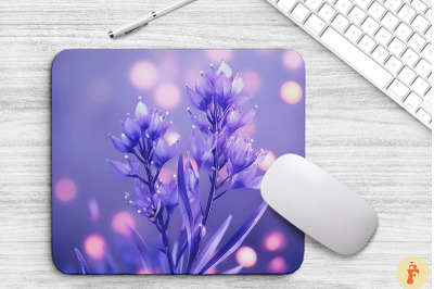 Gentle Lavender Flowers Art Mouse Pad