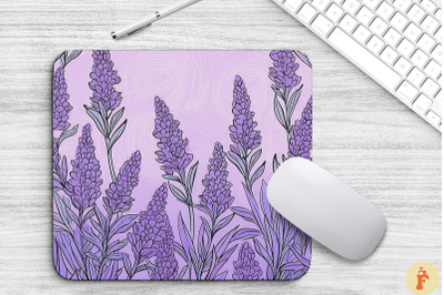 Doodle Of Lavender On Lilac Backgrounds