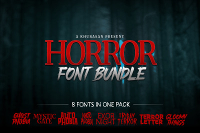 Horror Font Bundle Vol1