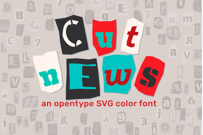 Cut News color font