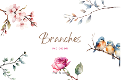 Watercolor Branches