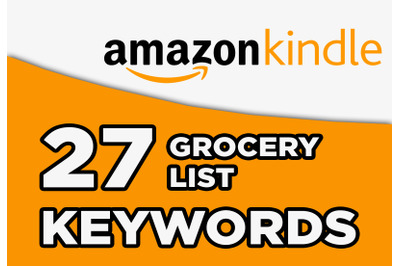 Grocery list kdp keywords