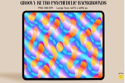 Groovy Retro psychedelic Backgrounds