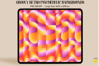 Groovy Retro psychedelic Backgrounds