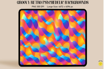 Groovy Retro psychedelic Backgrounds