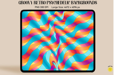 Groovy Retro psychedelic Backgrounds