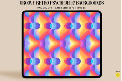 Groovy Retro psychedelic Backgrounds