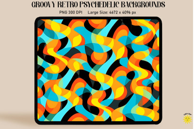 Groovy Retro psychedelic Backgrounds