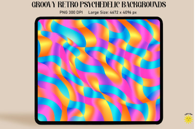 Groovy Retro psychedelic Backgrounds