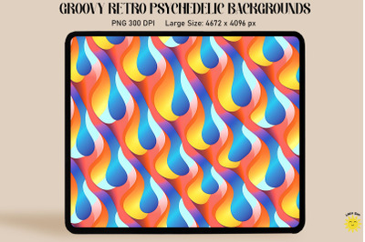 Groovy Retro psychedelic Backgrounds