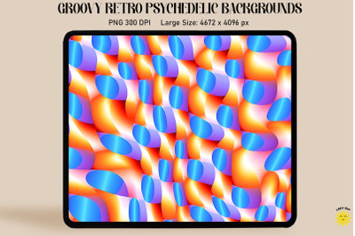 Groovy Retro psychedelic Backgrounds