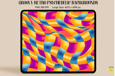 Groovy Retro psychedelic Backgrounds