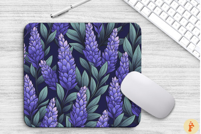 Hand Drawn Lavender Flowers Mouse Pad