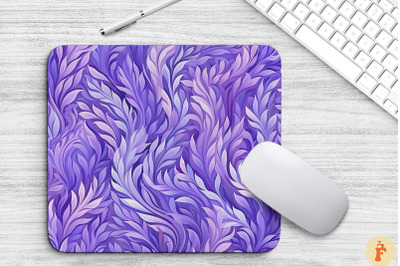 Abstract Lavender Flowers Mouse Pad