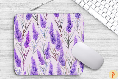 Watercolor Lavender Flowers Pattern