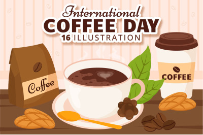 16 International Coffee Day Illustration