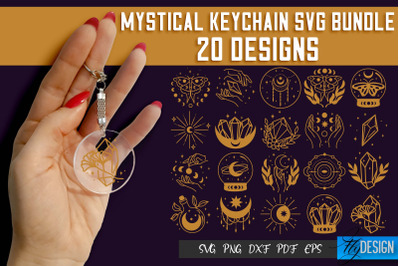 Mystical Keychain SVG | Witch Svg&nbsp;Design