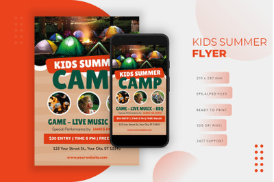 Kids Summer Camp - Flyer