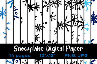14 Snowflake Backgrounds