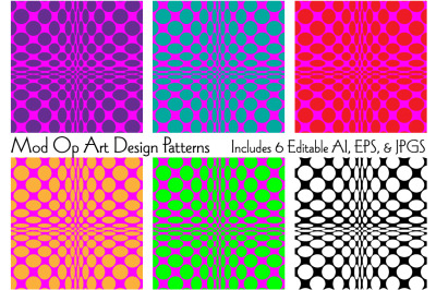 Mod Op Art Design Patterns