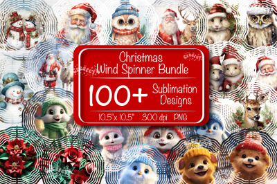 Christmas wind spinner Sublimation Bundle Christmas bundle sublimation