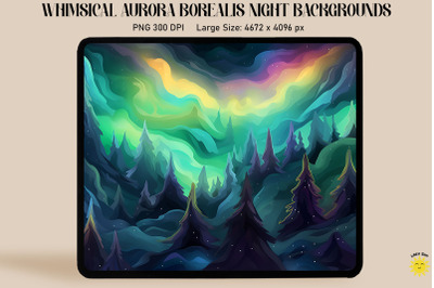 Beautiful Aurora Borealis Night