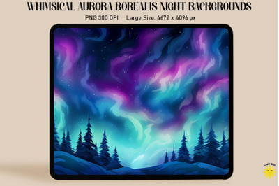 Beautiful Aurora Borealis Night