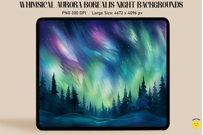 Beautiful Aurora Borealis Night