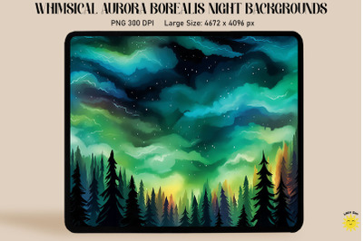 Beautiful Aurora Borealis Night