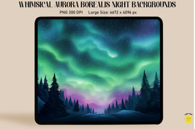 Beautiful Aurora Borealis Night