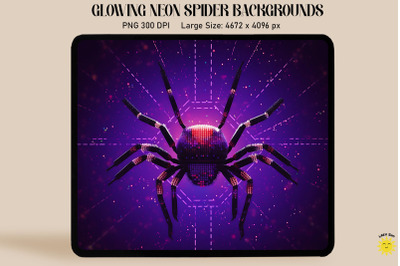 Pixelated Spider In Space