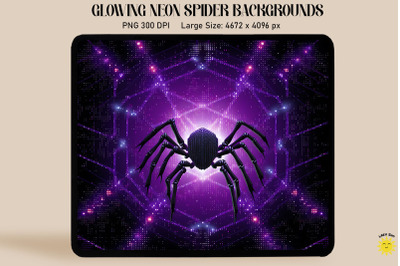 Pixelated Spider In Space