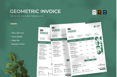Geometric Clean - Invoice