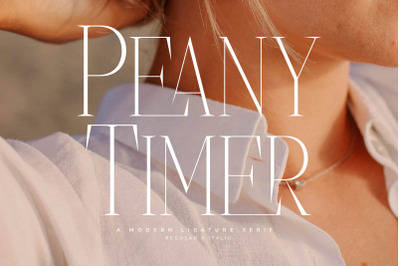 Peany Timer Typeface