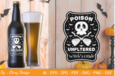 Halloween Spooky Label | Witch Potion