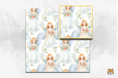 Angel Seamless Pattern 1