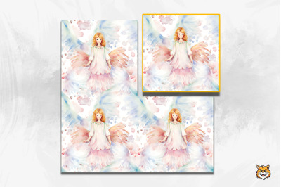 Angel Seamless Pattern